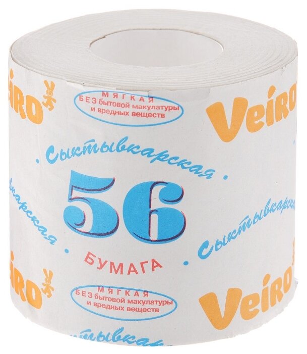 Туалетная бумага Veiro Сыктывкарская 56 серая однослойная (фото modal 1)