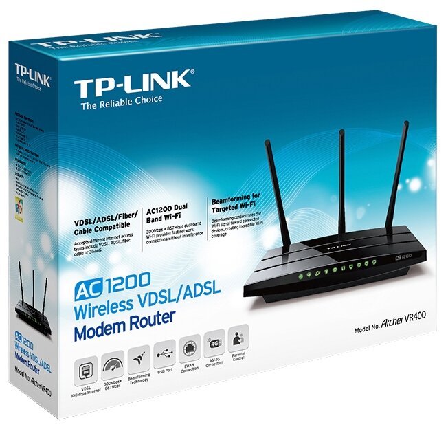 Wi-Fi роутер TP-LINK Archer VR400 (фото modal 5)