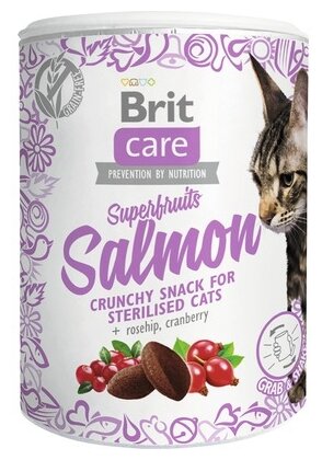Лакомство для кошек Brit Care Snack Superfruits Salmon (фото modal 1)