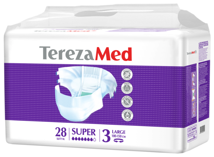 Подгузники для взрослых TerezaMed Super (28 шт.) (фото modal 2)