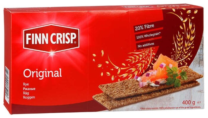 Сухарики Finn Crisp ржаные (коробка) 400 г (фото modal 1)