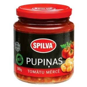 Фасоль Spilva в томатном соусе, стеклянная банка 580 г (фото modal nav 1)