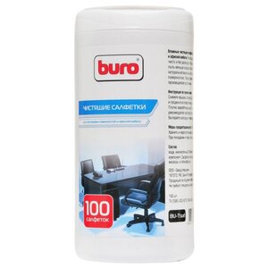 Buro BU-Tsurl влажные салфетки 100 шт. для оргтехники (фото modal nav 1)