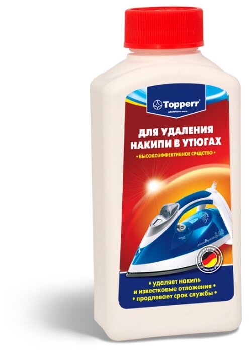Жидкость Topperr для очистки от накипи утюгов 250 мл (фото modal 1)