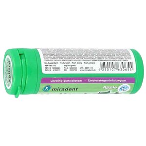 Жевательная резинка miradent Xylitol Chewing Gum Яблоко, без сахара 30 шт. (фото modal nav 2)