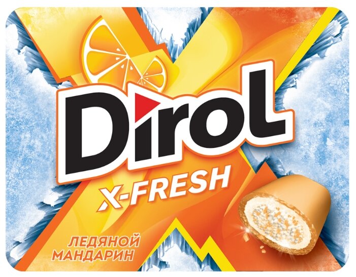 Жевательная резинка Dirol Cadbury X-fresh Ледяной мандарин, 16 г (фото modal 1)