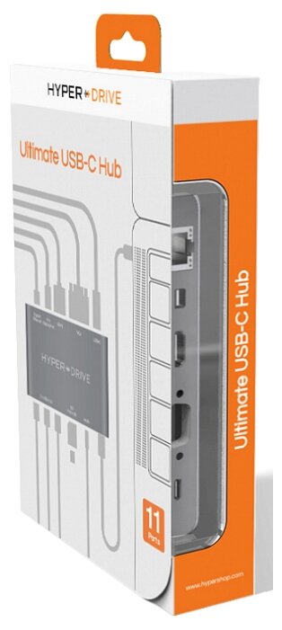 USB-концентратор HyperDrive Ultimate 11-in-1 USB-C Hub (GN30B), разъемов: 4 (фото modal 6)