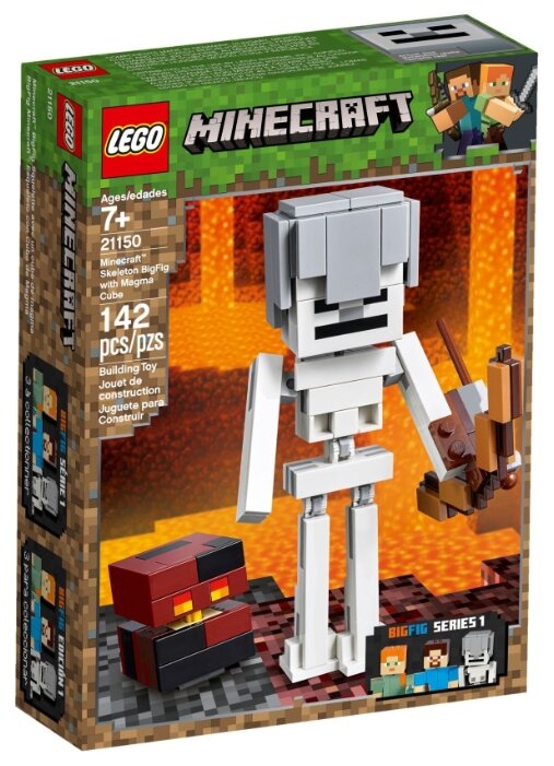 Конструктор LEGO Minecraft 21150 Скелет с кубом магмы (фото modal 1)