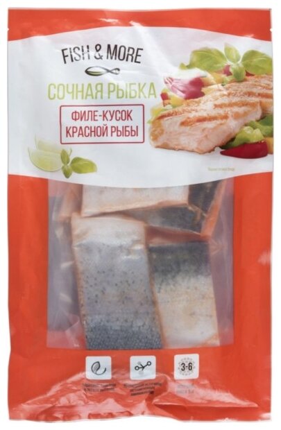 Fish & More Форель замороженная филе-кусок с кожей 500 г (фото modal 1)