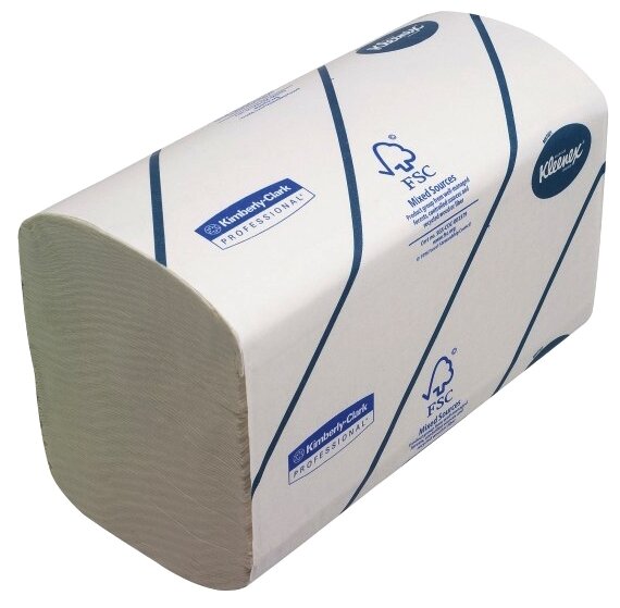 Полотенца бумажные Kleenex Ultra 6777 двухслойные белые в пачках (фото modal 2)