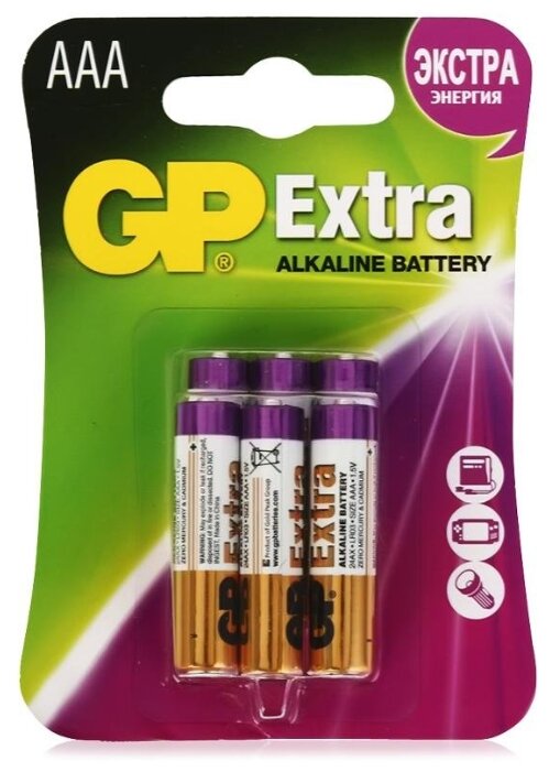 Батарейка GP Extra Alkaline AАA (фото modal 1)