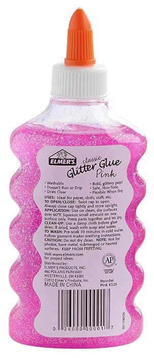 Elmer's Клей для декорирования Liquid Glitter Glue 177 мл (фото modal 4)