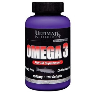 Омега жирные кислоты Ultimate Nutrition Omega 3 (180 капсул) (фото modal nav 1)