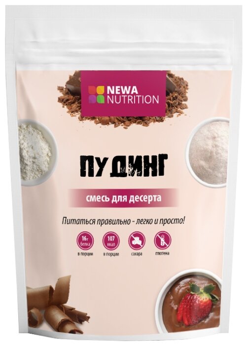 Смесь для десерта NEWA Nutrition Пудинг — шоколадный вкус 150 г (фото modal 1)