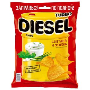 Чипсы Turbo Diesel картофельные Сметана и зелень (фото modal nav 1)