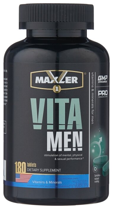 Минерально-витаминный комплекс Maxler VitaMen (180 таблеток) (фото modal 1)