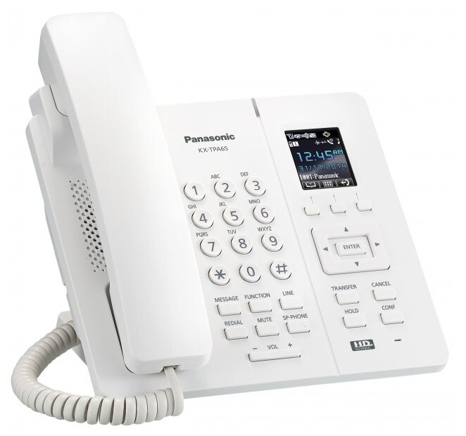 VoIP-телефон Panasonic KX-TPA65 белый (фото modal 1)
