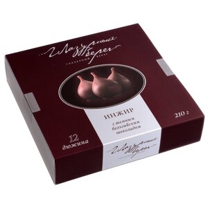 Набор конфет Глазурный берег Инжир с темным бельгийским шоколадом 210 г (фото modal nav 1)
