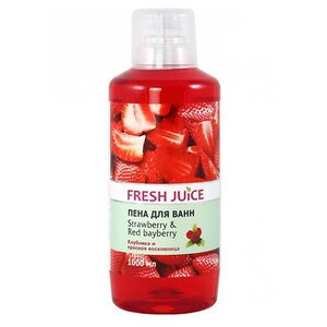 Fresh Juice Пена для ванн Strawberry and Red bayberry 1000 мл (фото modal nav 1)