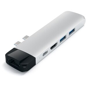 USB-концентратор Satechi Type-C Pro Hub Adapter with Ethernet (ST-TCPHE), разъемов: 3 (фото modal nav 2)
