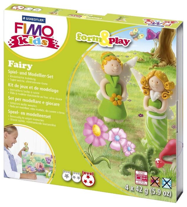 Полимерная глина FIMO kids form&play Детский набор Фея (8034 04 LZ) (фото modal 1)