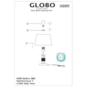 Настольная лампа Globo Lighting Livia 15255T (фото modal nav 3)