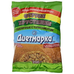 Отруби ДиетМарка пшеничные с топинамбуром, 200 г (фото modal nav 1)