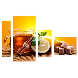 Модульная картина KARTINA style Чай с лимоном и корицей (фото modal nav 1)
