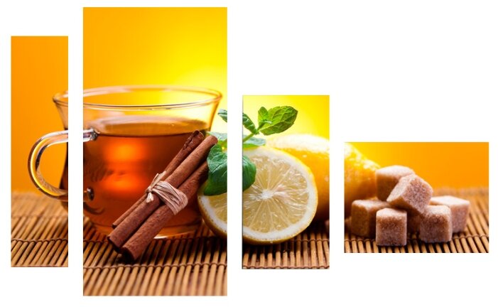 Модульная картина KARTINA style Чай с лимоном и корицей (фото modal 1)