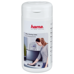 HAMA Office Cleaning Cloths влажные салфетки 100 шт. для оргтехники (фото modal nav 1)