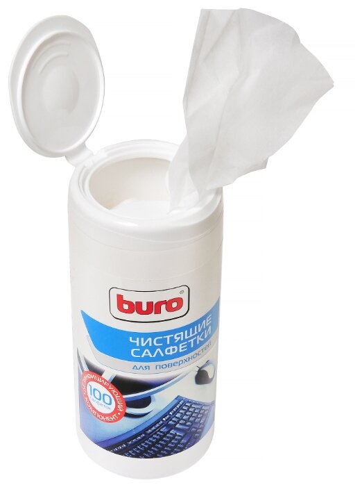 Buro BU-Tsurface влажные салфетки 100 шт. для оргтехники (фото modal 2)