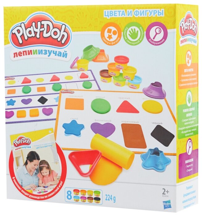 Масса для лепки Play-Doh Цвета и фигуры (B3404) (фото modal 1)
