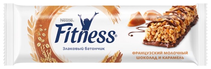 Злаковый батончик Nestle Fitness Французский молочный шоколад и карамель, 24 шт (фото modal 5)