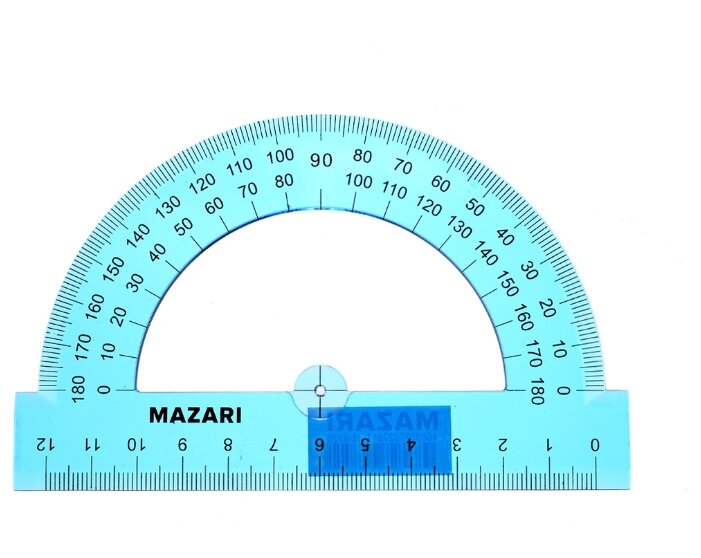 MAZARI Транспортир 180° 12 см (M-9720) (фото modal 1)