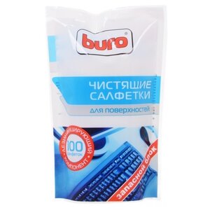 Buro BU-Zsurface влажные салфетки 100 шт. для оргтехники (фото modal nav 3)