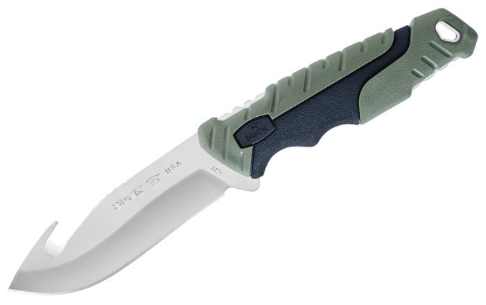 Нож BUCK Pursuit Large guthook (0657GRG) с чехлом (фото modal 1)