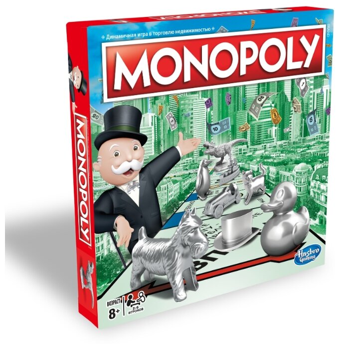 Настольная игра Hasbro Игры Monopoly Классическая Обновленная C1009 (фото modal 1)