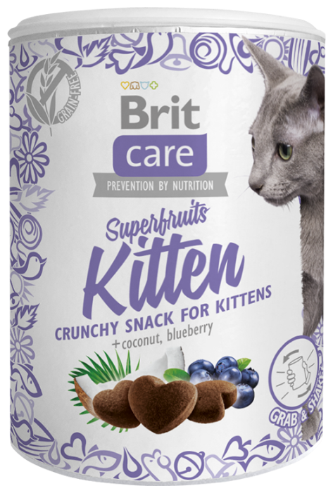 Лакомство для кошек Brit Care Snack Superfruits Kitten (фото modal 1)