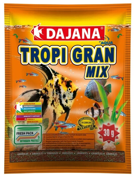 Сухой корм Dajana Pet Tropi Gran Mix для рыб (фото modal 3)