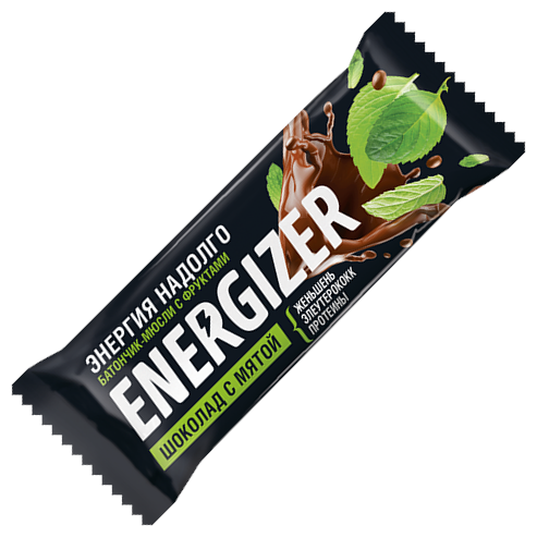Злаковый батончик ENERGIZER в шоколадной глазури Шоколад с мятой, 18 шт (фото modal 6)