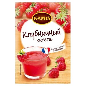 Смесь для напитка KAMIS Кисель моментального приготовления Клубничный 30 г (фото modal nav 1)