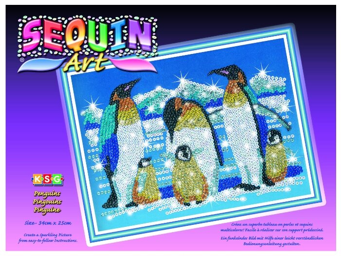 KSG Мозаика из блесток и бусин Пингвины (0617) (фото modal 1)