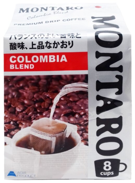 Молотый кофе MONTARO Colombia Blend, в дрип-пакетах (фото modal 1)
