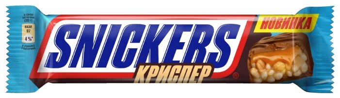 Батончик Snickers Криспер с арахисом, карамелью и воздушным рисом, 40 г (фото modal 2)