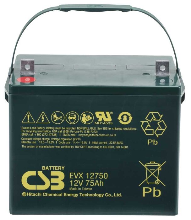 Аккумуляторная батарея CSB EVX 12750 75 А·ч (фото modal 1)