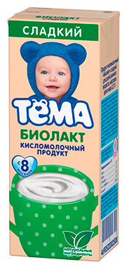 Биолакт Тёма детский сладкий (с 8-ми месяцев) 3.2%, 208 г (фото modal 4)