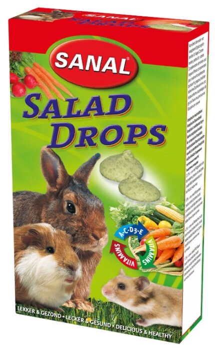 Лакомство для кроликов, грызунов Sanal Salad Drops (фото modal 1)