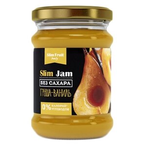 Джем Slim Fruit Family Груша-Ваниль без сахара, банка 250 мл (фото modal nav 1)