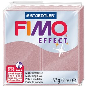 Полимерная глина FIMO Effect запекаемая перламутровая роза (8020-207), 57 г (фото modal nav 1)