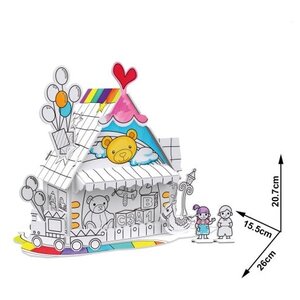 CubicFun Пазл-раскраска Игрушечный домик (P693h) (фото modal nav 3)